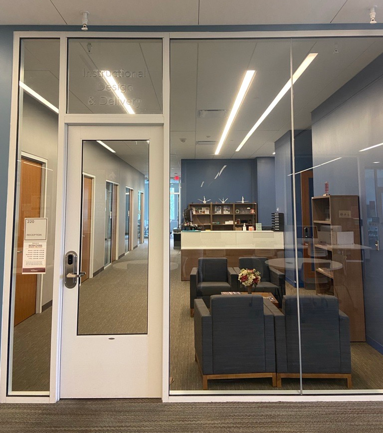 Instructional Design & Delivery Department front entrance.