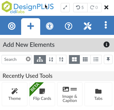 Design Plus tools within MyClasses