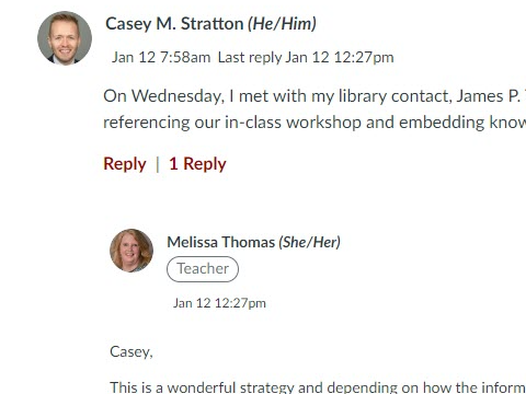 A group of student engaging in discussion in a classroom