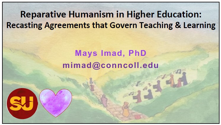 Reparative Humanism in Higher Education presentation cover page 