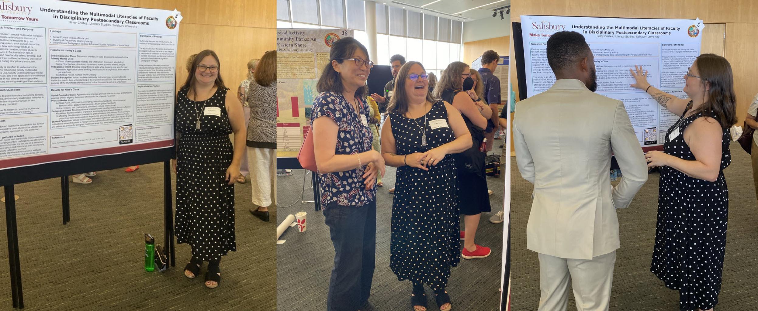 Haley Cristea Presents at the summer student research showcase 