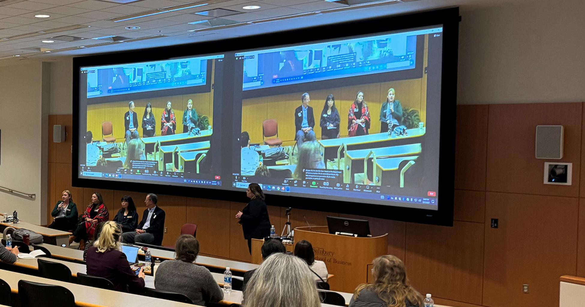 A panel of faculty discuss open padagogy at the Maryland OER Summit