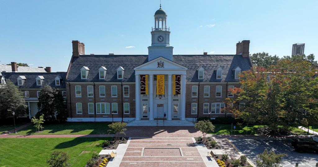 Holloway Hall Photo taken with a drone
